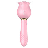 Sucking & Vibrating Rose Massager Stick - Seductiva